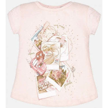Textil Rapariga T-shirts e Pólos Mayoral 1053-9-12 Rosa