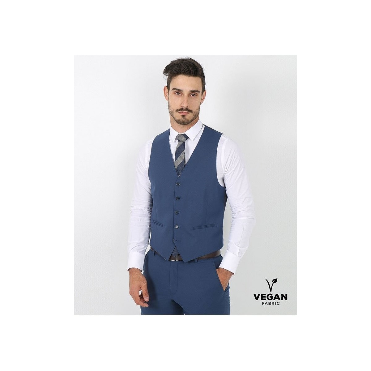 Textil Homem Coletes Suits Inc COL0021-16-54 Azul