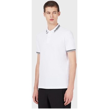 Textil Homem T-shirts e Pólos Emporio Armani 3K1FA41JPTZ0170-1-3 Branco