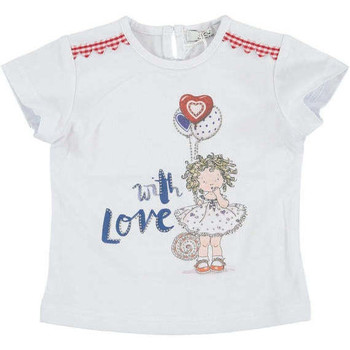 Textil Rapariga T-shirts e Pólos Y-Clù YN10167-1-67 Branco