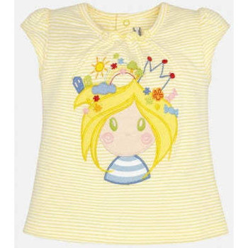 Textil Rapariga T-shirts e Pólos Mayoral 1059-5-12 Amarelo