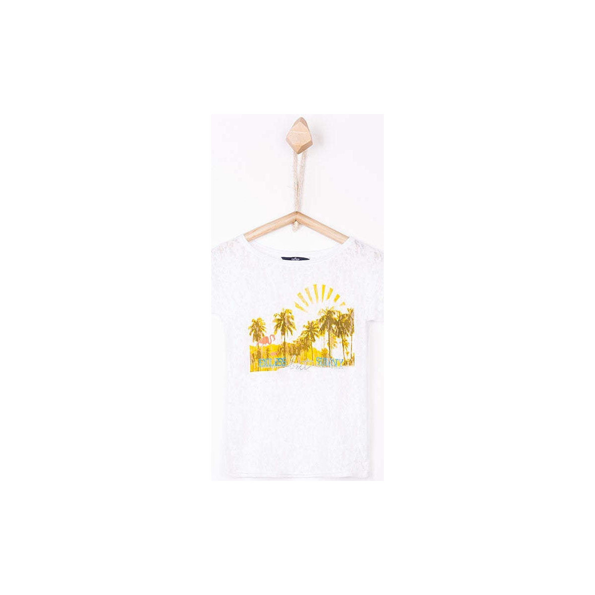 Textil Rapariga T-shirts e Pólos Tiffosi 16590-1-19 Branco