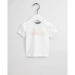 Textil Rapariga T-shirts e Pólos Gant Kids PV21505148-1-67 Branco