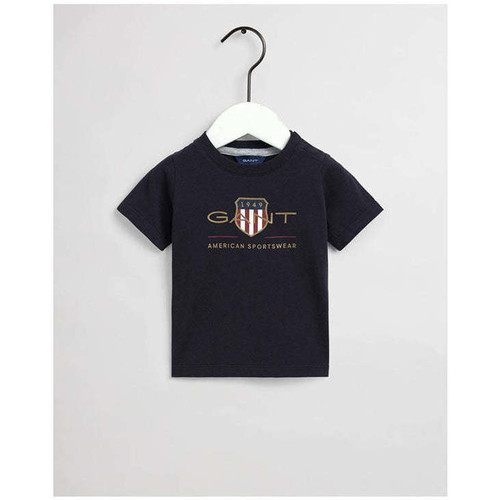 Textil Rapaz T-shirts e Pólos Gant Kids PV21505150-1-12 Azul