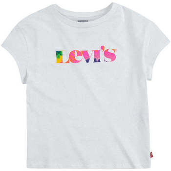 Textil Rapariga T-shirts e Pólos Levi's EE073-001-1-19 Branco