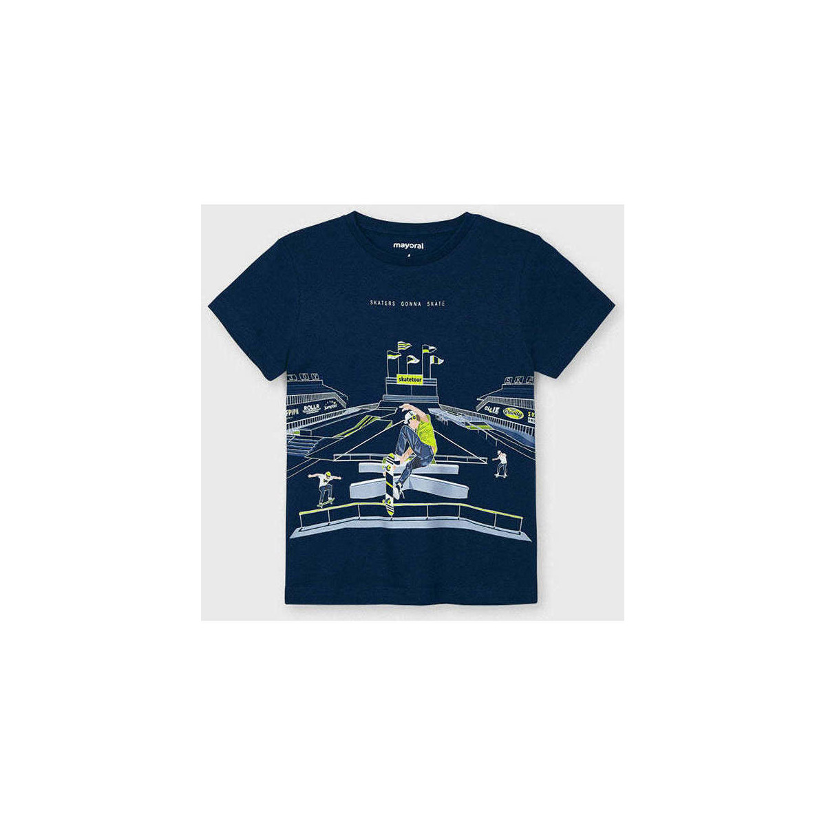 Textil Rapaz T-shirts e Pólos Mayoral PV213040-16-17 Azul