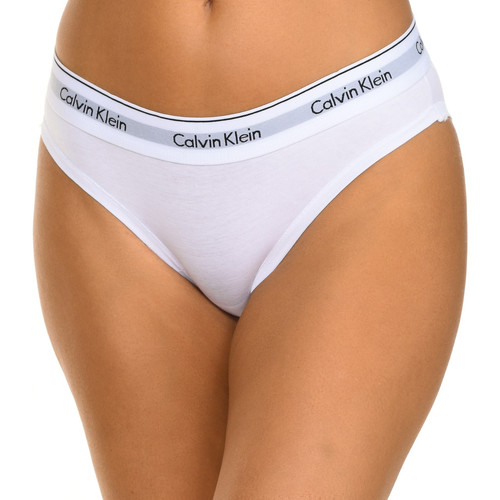 Roupa de interior Mulher Cueca Calvin Klein Calista Jeans CK478E-100 Branco