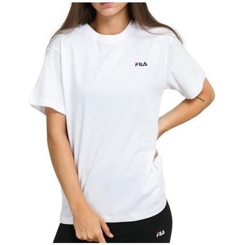 Textil Mulher T-Shirt mangas curtas Fila Unisex hvid t-shirt i økologisk bomuld Branco