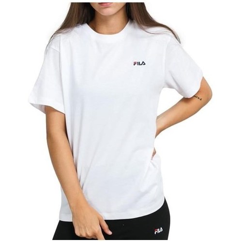 Textil Mulher T-Shirt mangas curtas Fila Fila Skip Giacca imbottita nera Branco