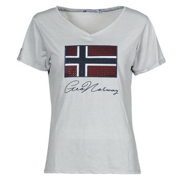 Textil Mulher T-Shirt mangas curtas Geographical Norway JOISETTE Cinza
