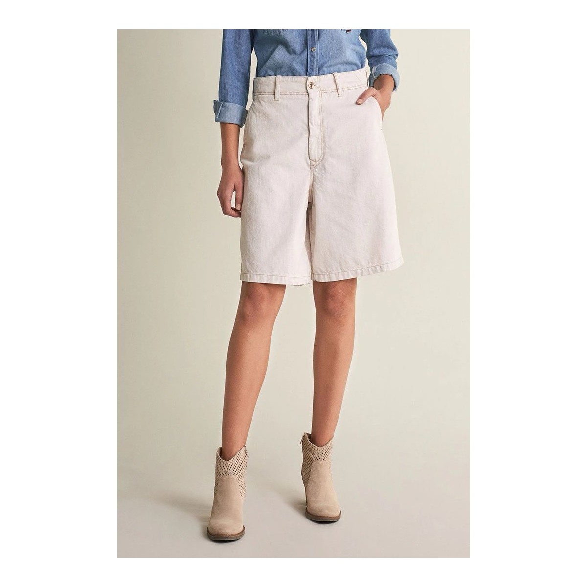 Textil Mulher Shorts / Bermudas Salsa PV21125722-1-31 Branco