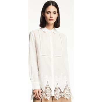Textil Mulher camisas Gaudi 111FD45008-1-2 Branco