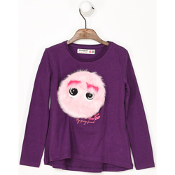 Textil Rapariga T-shirt mangas compridas Desigual Camiseta Moines Violeta