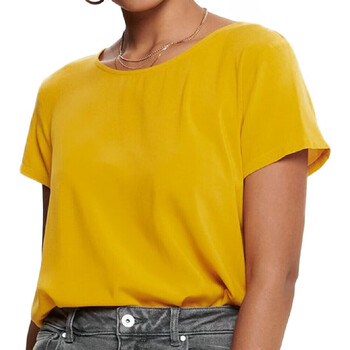 Textil Mulher T-shirts e Pólos Only  Amarelo
