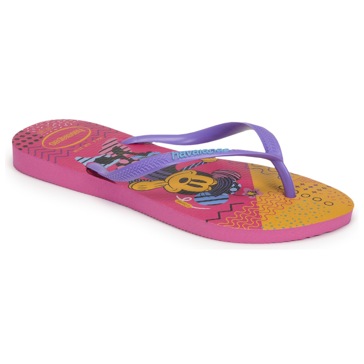 Sapatos Rapariga Chinelos Havaianas KIDS DISNEY COOL Violeta / Rosa / Laranja