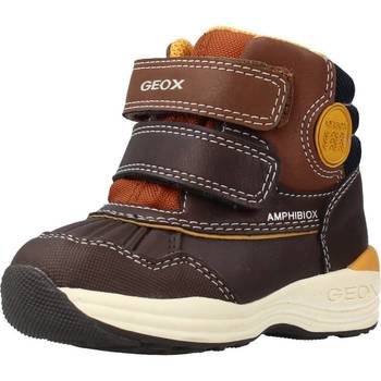 Sapatos Rapaz Sapatilhas de cano-alto Geox B NEW GULP BOY B ABX Castanho