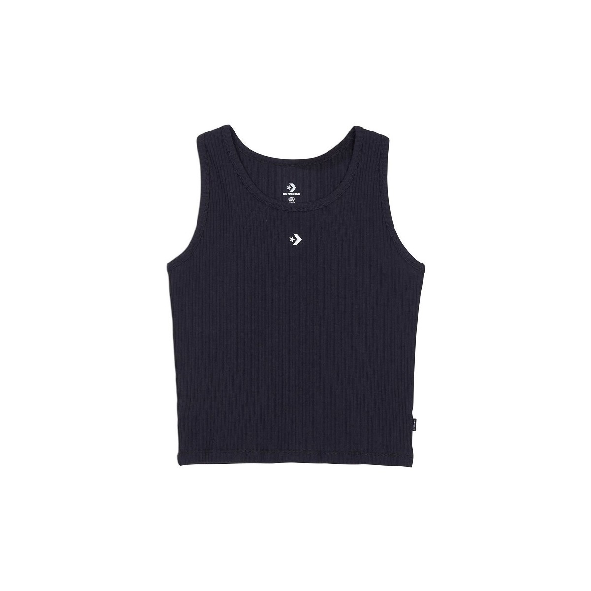 Textil Mulher T-shirts e Pólos Converse  Preto