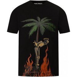 Textil Homem T-Shirt mangas curtas Palm Angels PMAA001R204130341088 Preto