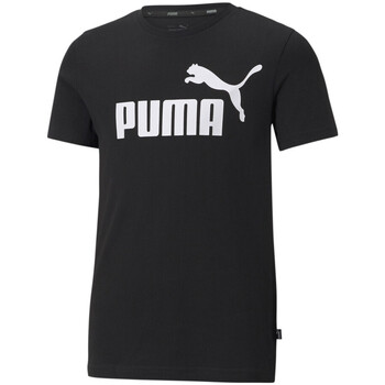 Textil Rapaz T-Shirt mangas curtas Puma  Preto