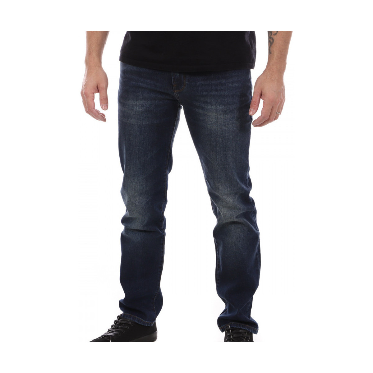 Textil Homem Calças Jeans alberta Schott  Azul