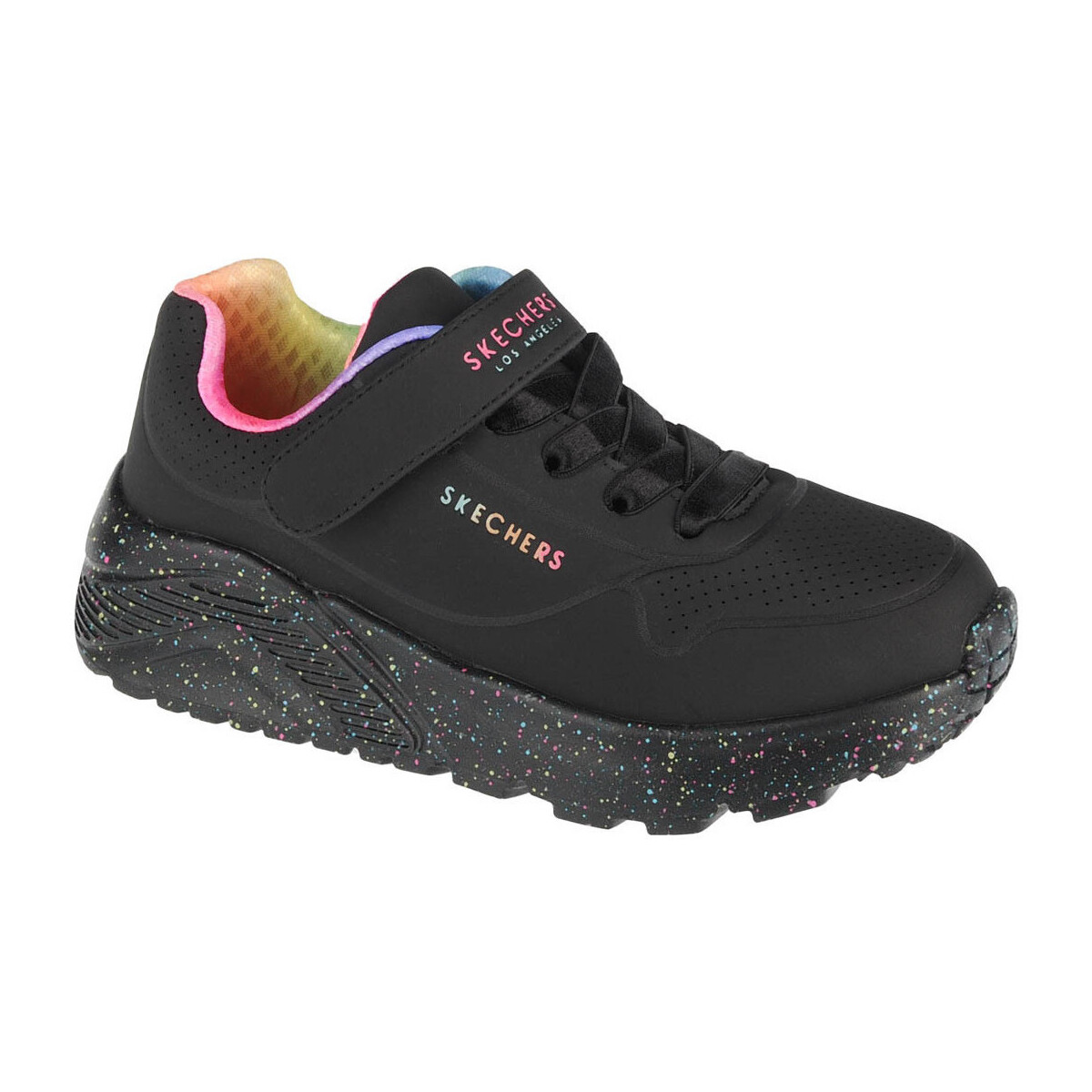 Sapatos Rapariga Sapatilhas Skechers Uno Lite Rainbow Specks Preto