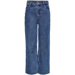 Textil Mulher Calças With Jeans Only 15239921 DAD-LIGHT BLUE DENIM Azul