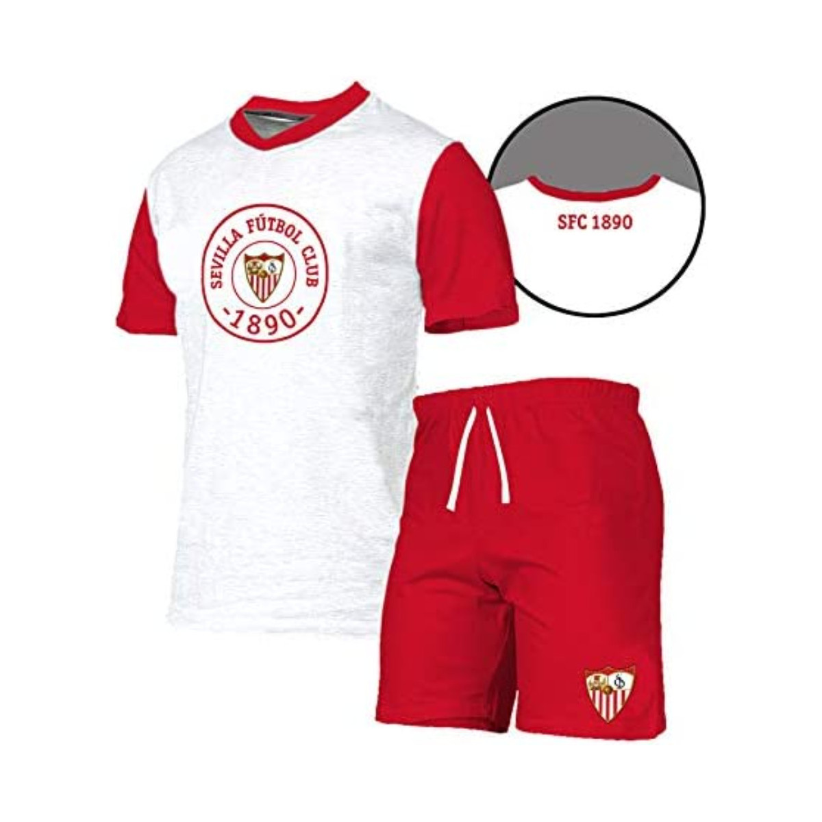 Textil Criança Pijamas / Camisas de dormir Sevilla Futbol Club 69254 Branco