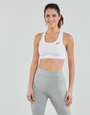 Textil Mulher Tops e soutiens de desporto Nike Swoosh Medium-Support Non-Padded Sports Bra Branco / Preto