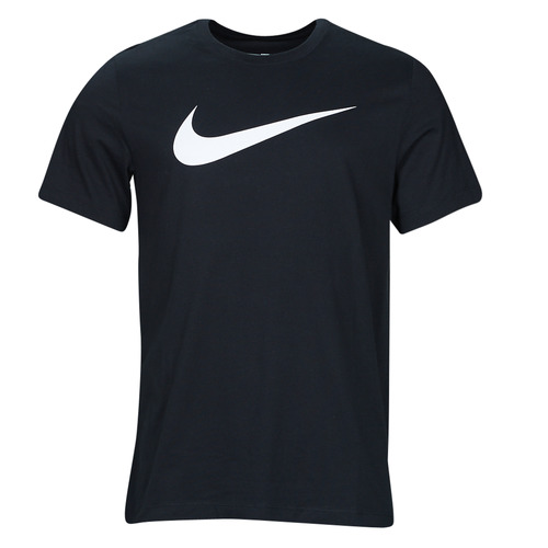 Textil Homem T-Shirt mangas curtas shipping Nike Swoosh T-Shirt Preto