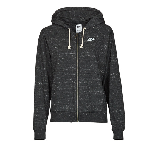 Textil Mulher Sweats Nike Grey Full-Zip Hoodie Preto / Branco