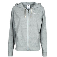 Textil Mulher Sweats Nike top Full-Zip Hoodie Cinzento / Branco