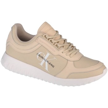 Sapatos Mulher Sapatilhas Calvin Klein Jeans Runner Laceup Bege