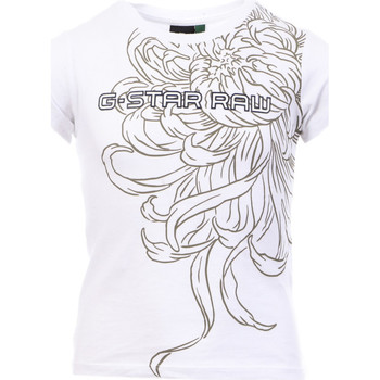 Textil Rapaz faded logo T-shirt G-Star Raw  Branco