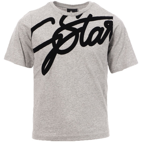 Textil Rapariga T-shirts e Pólos G-Star Raw  Cinza