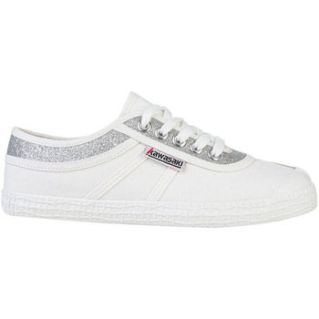 Sapatos Mulher Sapatilhas Kawasaki FOOTWEAR - Glitter canvas shoe - silver Branco