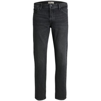 Textil Homem Calças Jeans Jack & Jones 12194476 CHRIS-BLACK DENIM Preto