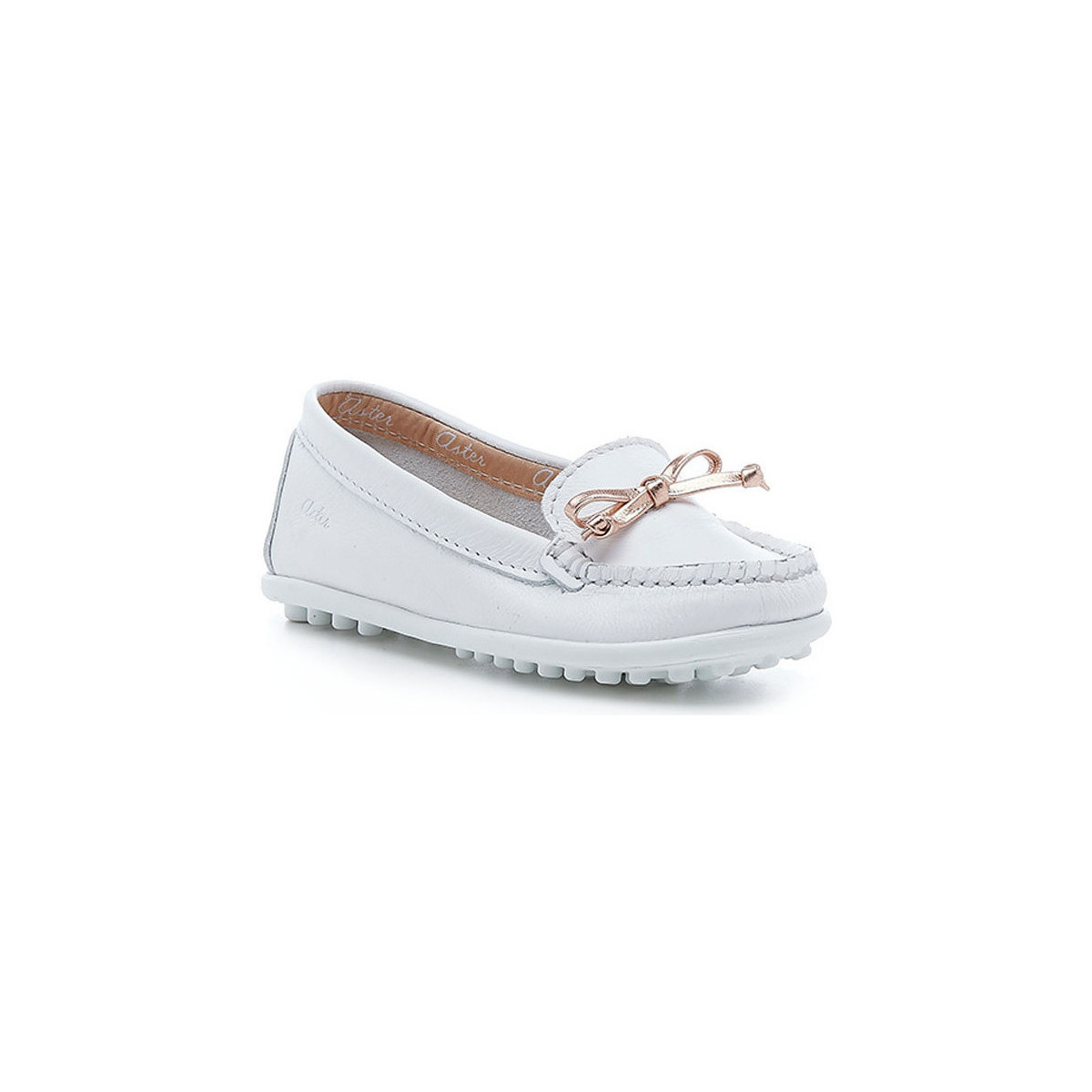 Sapatos Rapariga Sapato de vela Aster Mokine Branco