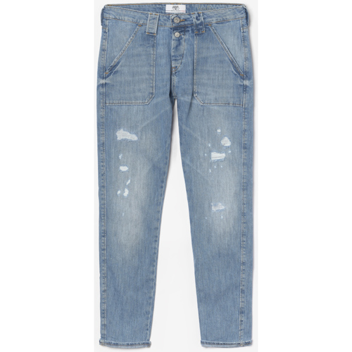 Textil Mulher Calças de ganga La Prestic Ouiston Jeans boyfit 200/43, comprimento 34 Azul