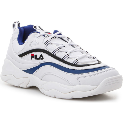 Sapatos Homem Body com alças Fila Saga azul-marinho e branco mulher  Fila Ray Low Men Sneakers 1010561-01U Branco