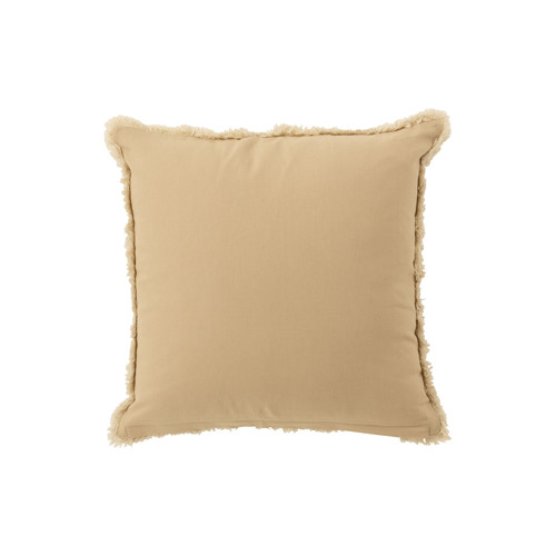 J-line COUSSIN CERCLE IBIZ CO BLA/BEI (49.5x49.5x4cm) Bege / Branco
