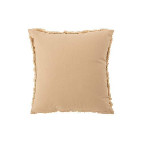 J-line COUSSIN PIECES IBIZ CO BLA/BEI (46x46x4.5cm) Bege / Castanho