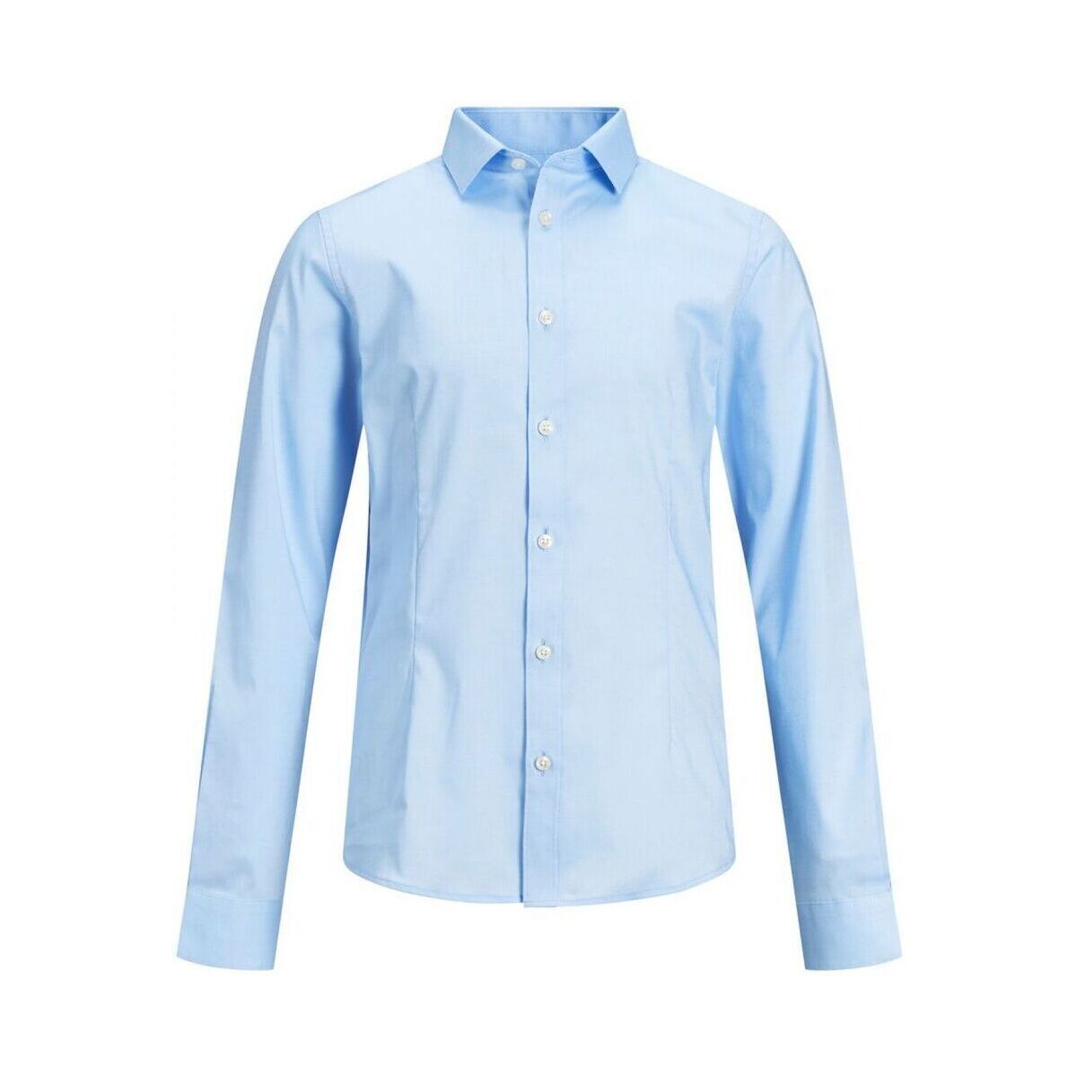 Textil Rapaz Camisas mangas comprida Jack & Jones 12151620 PARMA JR-CASHMERE BLUE Azul