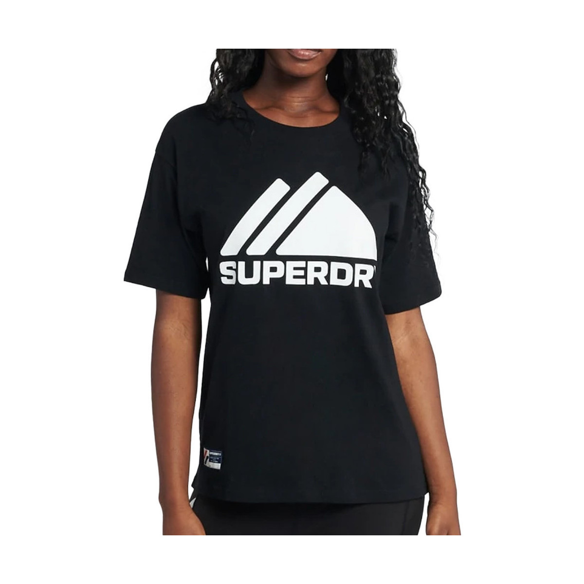 Textil Mulher T-shirts e Pólos Superdry  Preto