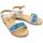 Sapatos Criança Sandálias MTNG Sandálias Criança 47553 Laminado Silver Azul