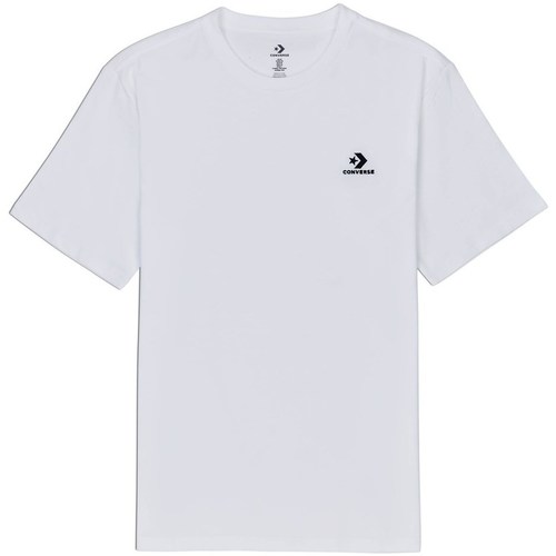 Textil Homem T-Shirt mangas curtas Converse Embroidered Star Chevron Branco