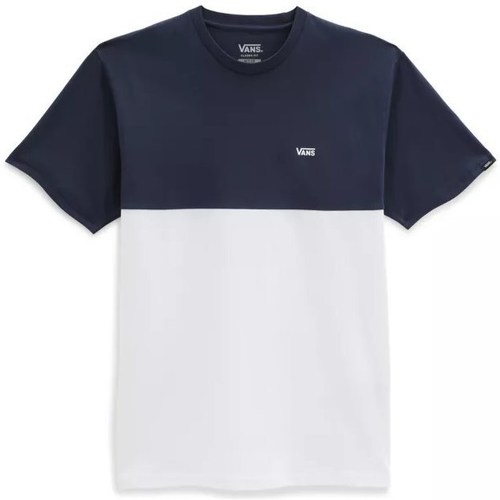 Textil Homem T-Shirt mangas curtas mario Vans Colorblock Branco, Azul marinho