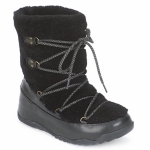ROMWE Goth Buckle & Studded Decor Lace-up Front Zipper Side Wedge Boots