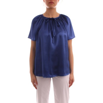 Textil Mulher camisas Manila Grace C026SU Azul