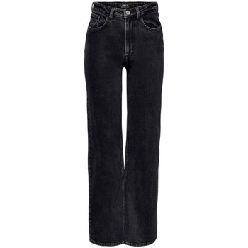 Textil Mulher Calças Jeans Only 15235241 JUICY-BLACK DENIM Preto