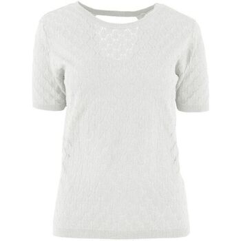 Textil Mulher Tops / Blusas Vila Top Kastana White Alyssum Branco